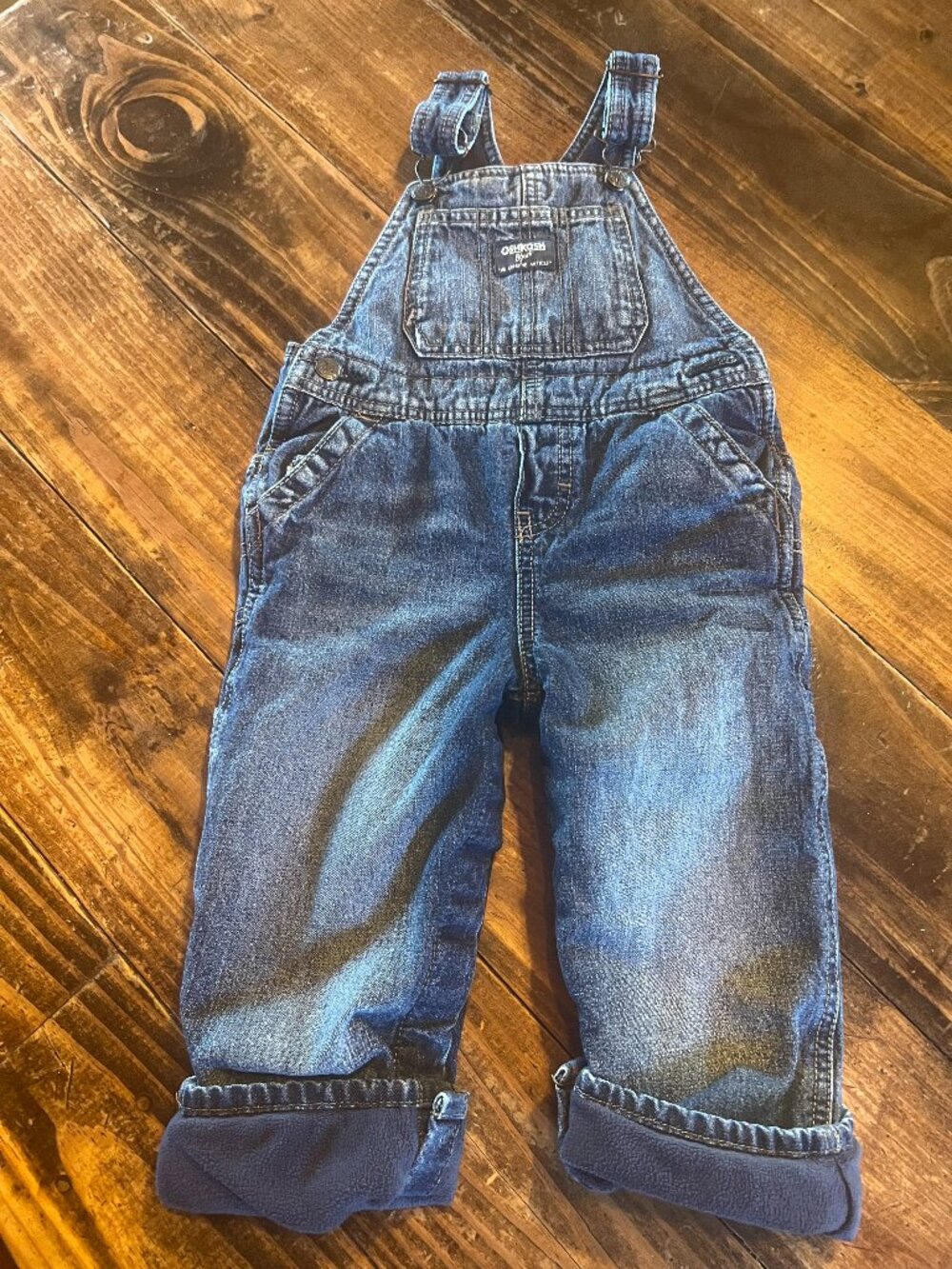 OshKosh B'gosh Fleece Lined Overalls Size 24 months